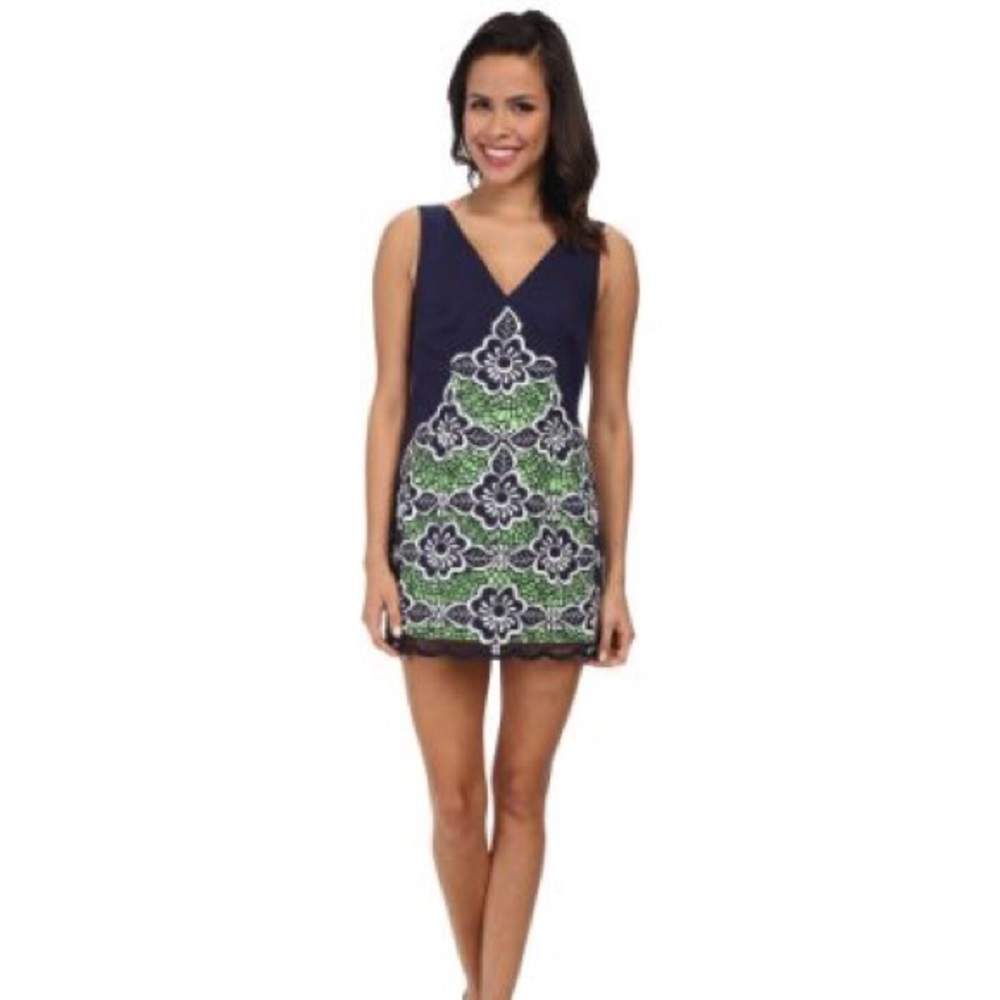 Lilly Pulitzer shift dress jungle flowers sz 4